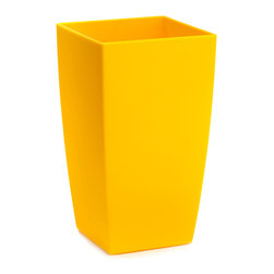 Plastic Fiori Algarve Planter - Yellow - Outdoor Plant Pots & Planters