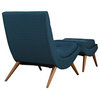 Cooper Azure Upholstered Fabric Lounge Chair Set