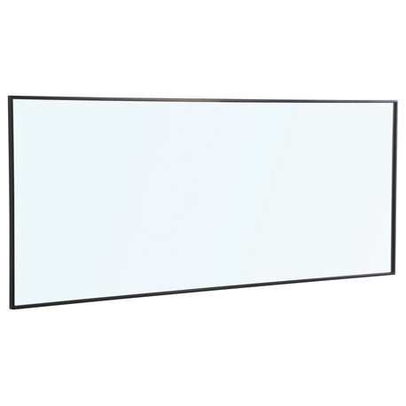 Home Living Metal Frame Rectangle Mirror 30", Black