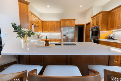 Inspiration for a transitional kitchen remodel in Wichita