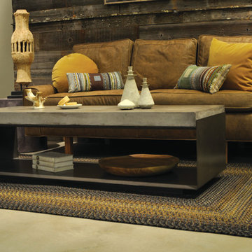 Ultra Durable Black Forest Indoor-Outdoor Braided Rug