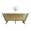 The Balmoral 73" Cast Iron Double Ended Clawfoot Tub With Drain