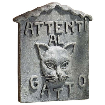 Beware of Cat Attenti al Gatto Plaque