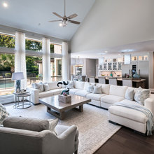 open concept family room transitional 2021