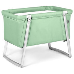 Contemporary Cribs BabyHome Dream Portable Crib, Mint
