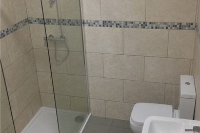 Inspiration for a modern bathroom remodel in Other