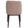 LumiSource Tintori Dining Chairs in Medium Brown, Set of 2