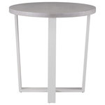 Universal Furniture - Universal Furniture Coastal Living Outdoor South Beach Bar Table - A white aluminum base supports a rounded cast concrete top in the South Beach Bar Table, a casually cool accent piece perfect for a variety of outdoor design styles.