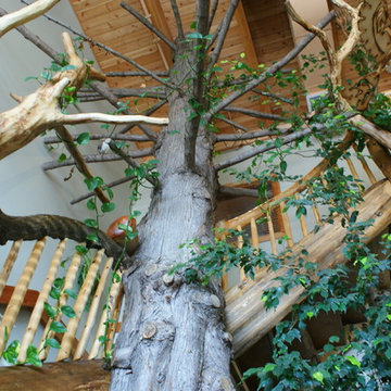 Custom Log Cabin Stairs