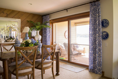 Inspiration for a transitional dining room remodel in Other