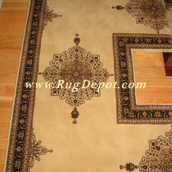 Infinity Medallion Ivory - Area Rugs