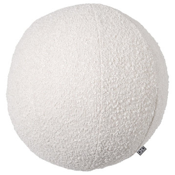 Boucl√© Cream Ball Shaped Pillow | Eichholtz Palla L