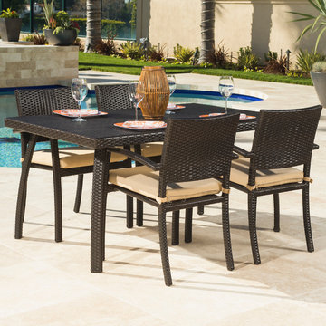Bungalow 5pc Dining Set in Espresso