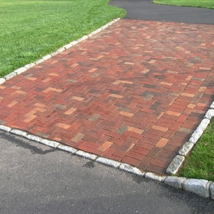 Brick Pillars Driveway Entrance Ideas & Photos | Houzz