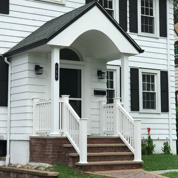 New Portico with Properly Pitched Roof