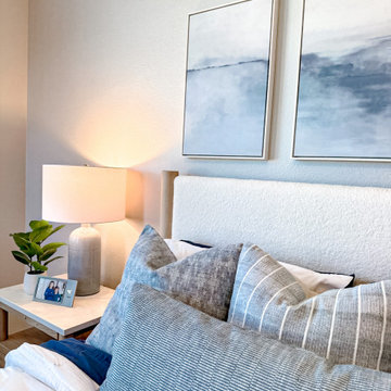Guest Bedroom Redesign | Modern Textured Coastal Retreat