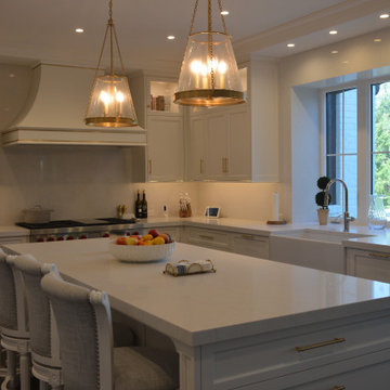 Luxury Custom Kitchen Renovation With Brass Inlays & Hidden Butler Pantry | Cali