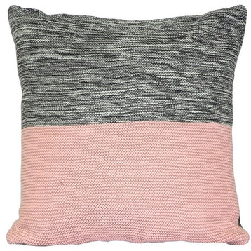 Pillow Decor, Hygge Espen Knit Pillow, Pale Pink