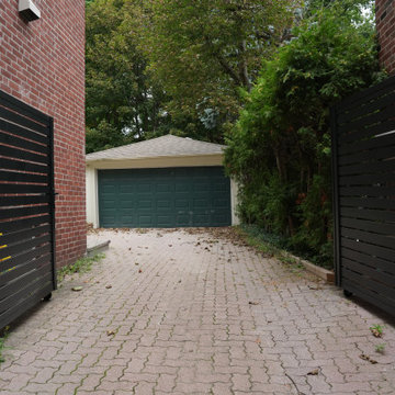 Custom Black Aluminum Double Swing Gate — Side Yard Privacy & Access