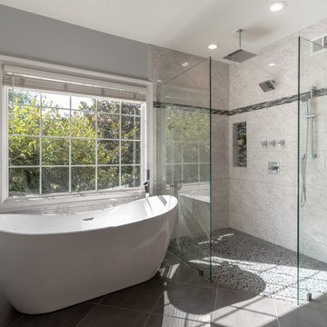 Blissful Feeling, after Relaxing in their New Master Bath in McLean VA
