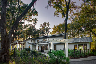 Inspiration for a contemporary exterior home remodel in Atlanta