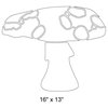 Large Mushroom Stencil 3 for Painting