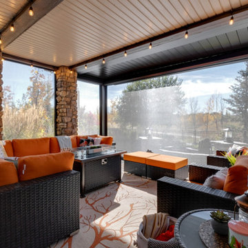 South Calgary Upper and Lower Deck StruXure Pergola Screen Room