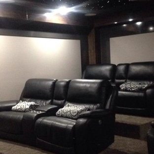 Home theater - modern home theater idea in Geelong