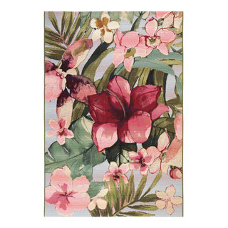 Marina Tropical Floral Indoor/Outdoor Rug, 7'10