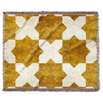 "Golden Tiles" Woven Blanket 80"x60"