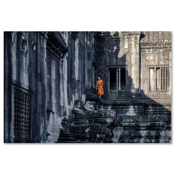 Gloria Salgado Gispert 'The Young Monk' Canvas Art, 30x47