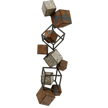 Modernist Cubist Wall Decor, 37 Inches
