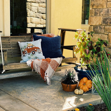 Rustic Front Porch & Yard Refresh