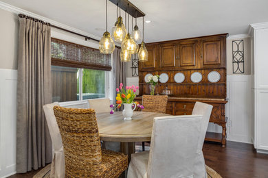 Dining room - coastal dining room idea in Seattle