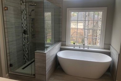 Example of a trendy bathroom design in Atlanta