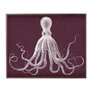 Merlot Background, White Octopus