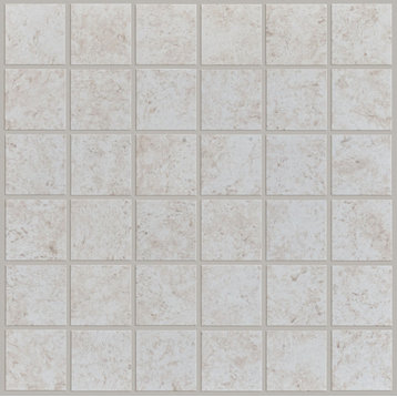 Shaw CS99Q Empire - 13" x 13" Square Mosaic Floor and Wall Tile - - Cream
