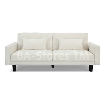 Romeo Ivory Microfiber Sofa Sofa