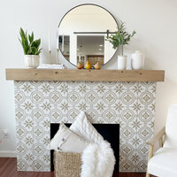 Cheyenne Framed Round Mirror, Black