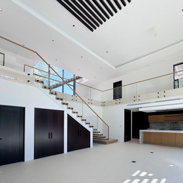 Project #126 | Contemporary Staircases with Integrated LEDs & Glass Railing