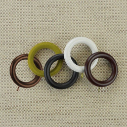 Wood Eyelet Rings for Draperies - Window Treatment Accessories