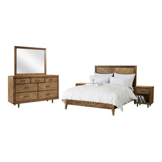Abbyson retro mid century bedroom set deals