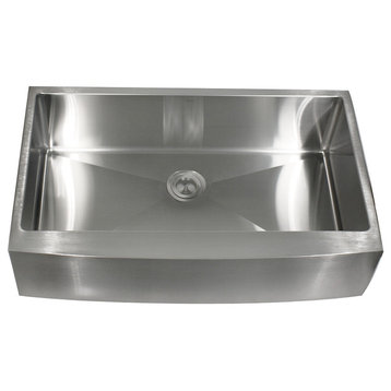 Nantucket APRON302010-SR-16 20 x 30 x 10" 16-G Stainless Steel Kitchen Sink