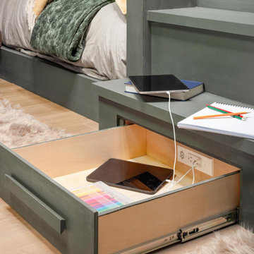 Bunk Room In-Drawer Outlet for Modern Convenience
