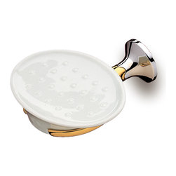 Secret Bath. Wall soap dish holder. Chrome-gold. Filigrana collection - Soap Dishes & Holders