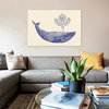 "Damask Whale #1" by Terry Fan, Canvas Print, 60x40"