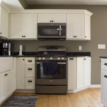 Open concept kitchen and living room