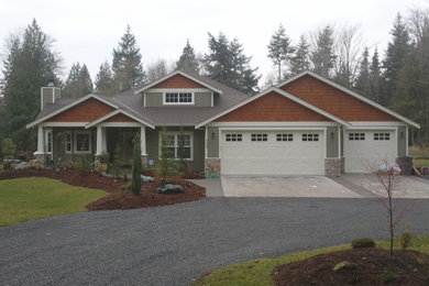 Inspiration for a craftsman exterior home remodel in Seattle