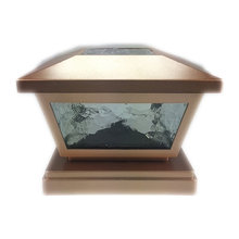 Solar fence post cap