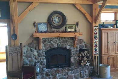 Living room - rustic living room idea in Other